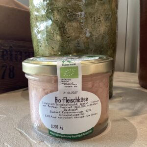 Bio-Fleischkäse im Glas