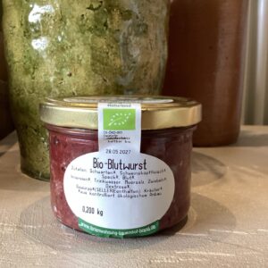 Bio-Blutwurst im Glas