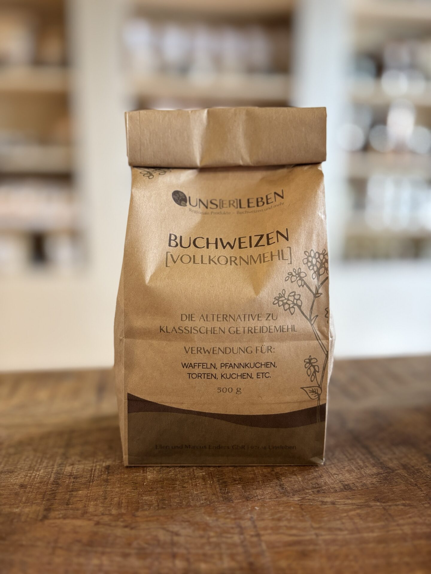 Buchweizen Vollkornmehl aus Unsleben 500g