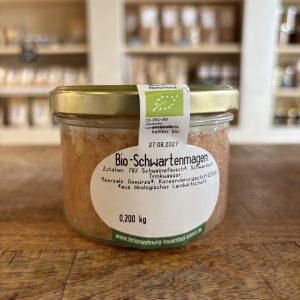 Bio-Schwartenmagen im Glas