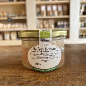 Bio-Frühstückswurst im Glas