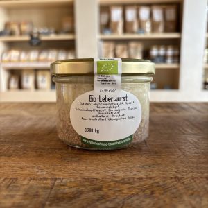Bio-Leberwurst im Glas